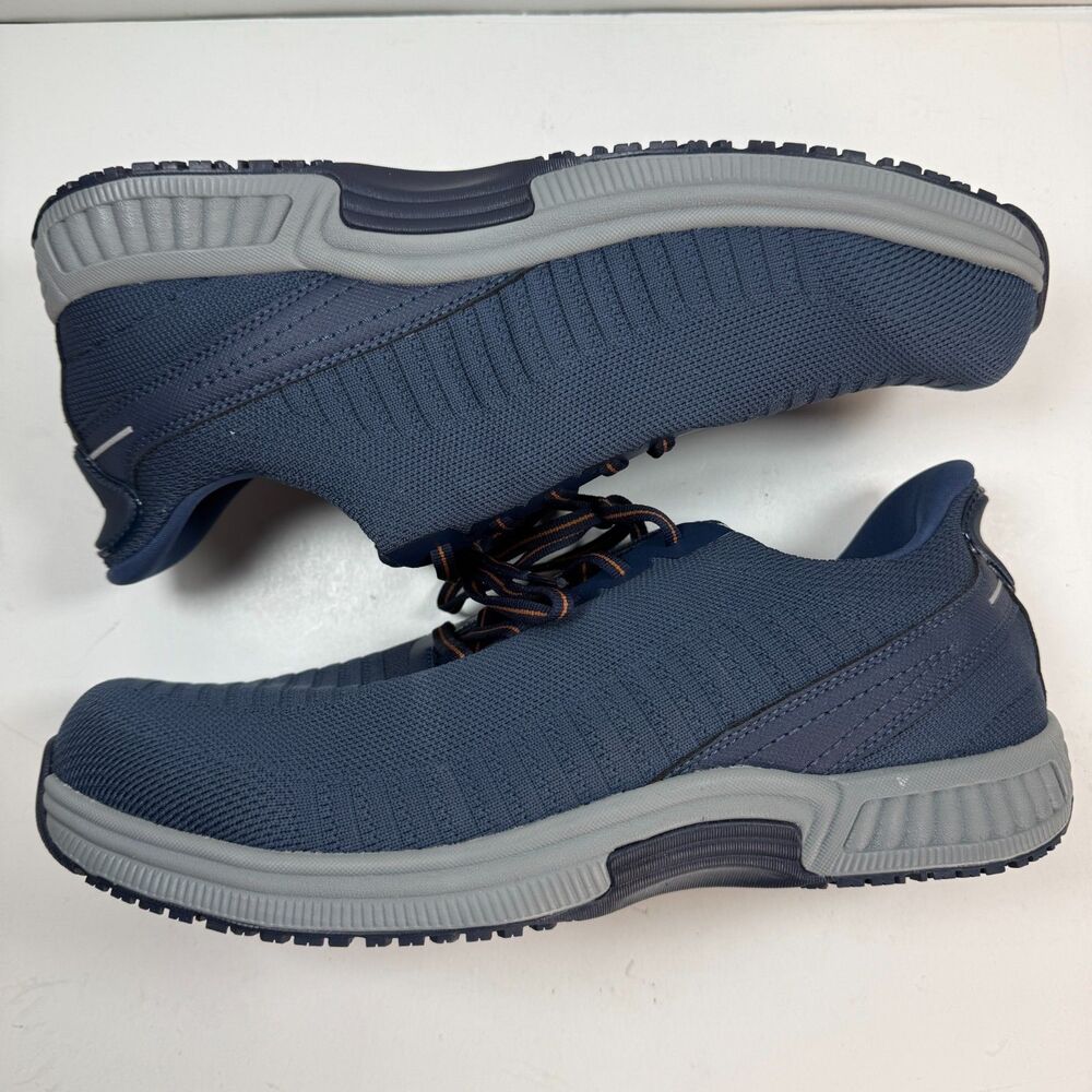 Orthofeet Yari Hands Free Men Size 11.5 EE Wide Comfort Shoes Sneaker Blue 20027